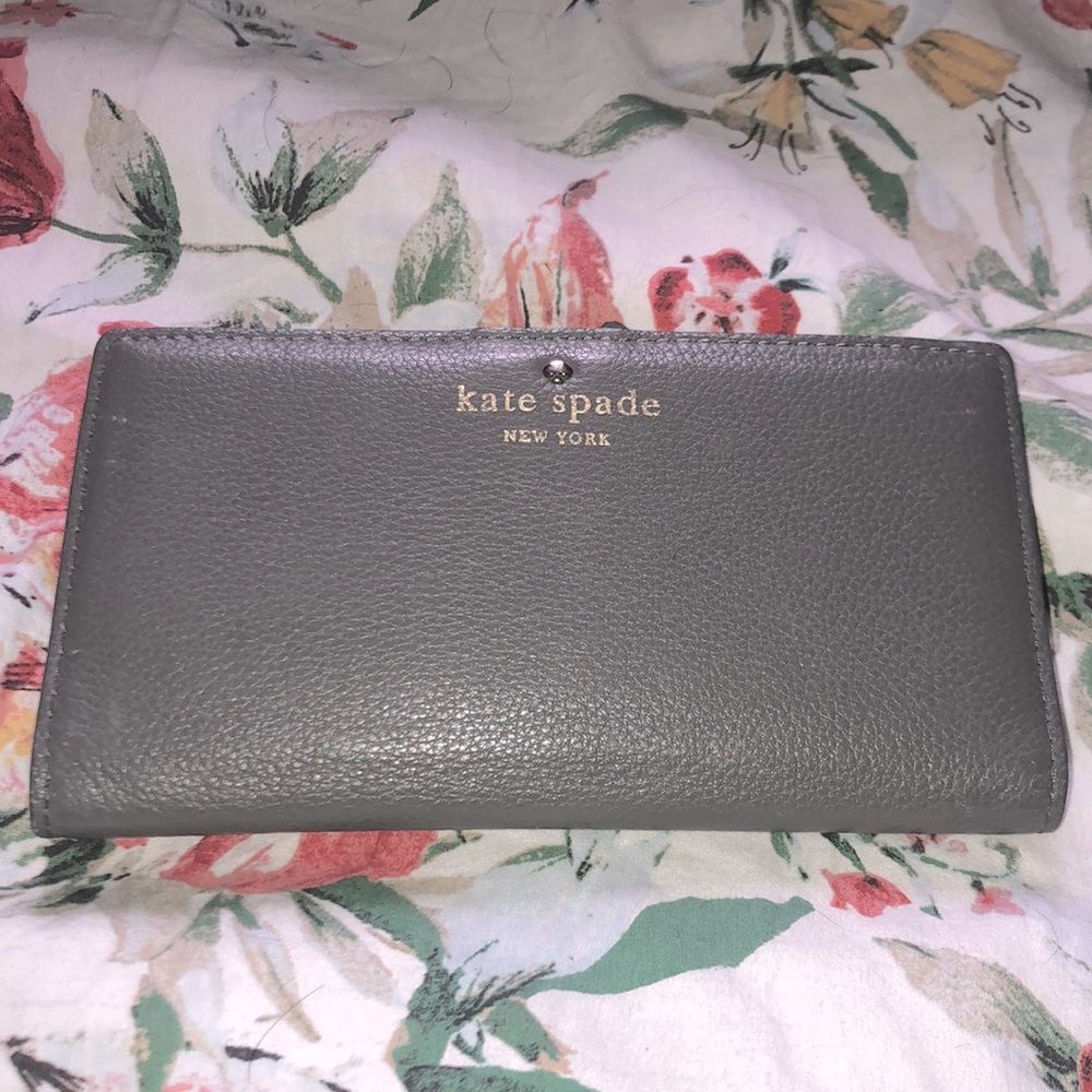 Gray Kate Spade wallet